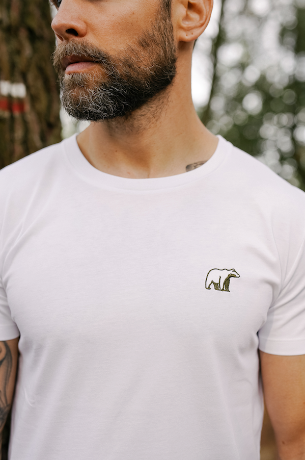 T-shirt pour homme La peau de l'ours tee-shirt fabriqué France la tanière vêtement